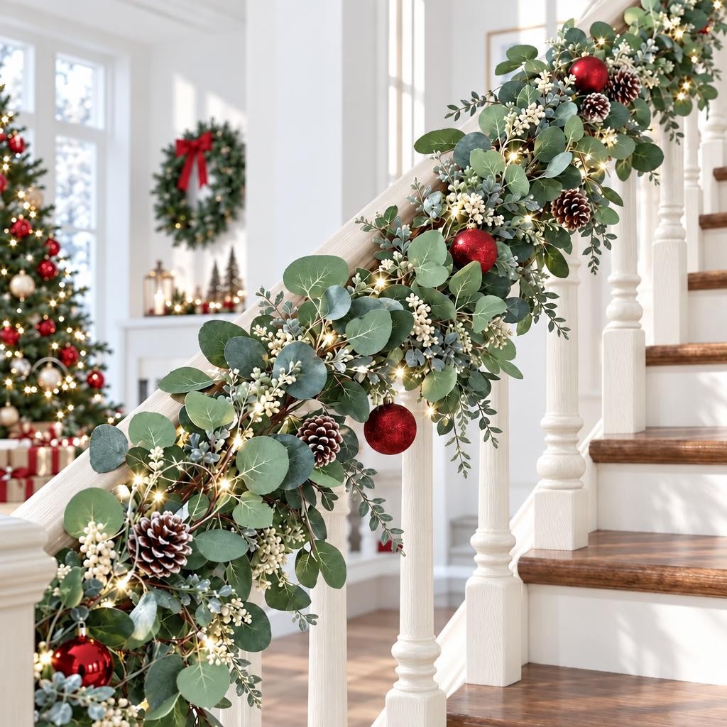 Scidweet Christmas Eucalyptus Garland 2-Pack photo 2