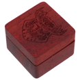 thumbnail image 1 of Brown Wood Guitar Pick Storage Box Plectrum Holder for 2Pcs, 1 of 4