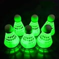 thumbnail image 4 of LJNYFDC Nylon Plastic Ball Badminton 3/6Pcs Luminous Badminton Balls Set Nylon Sport Badminton for Children and Adults Colorful Light Up LED Shuttlecocks, 4 of 6