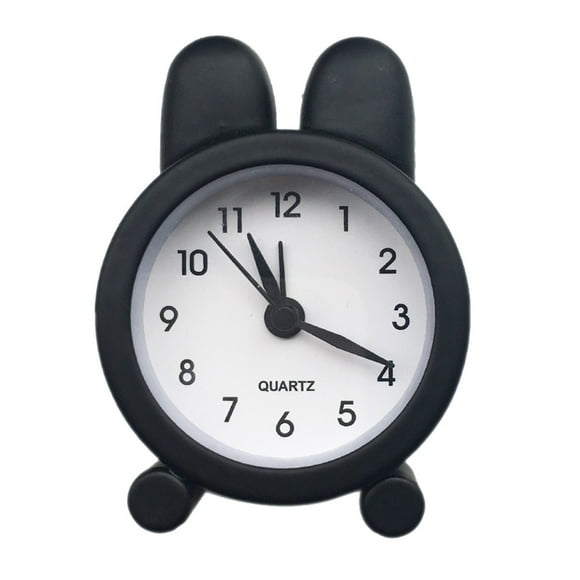 Fiudx Mini Reloj Despertador de Metal, Diseño Compacto de 5 Cm, Botones Electrónicos Fáciles de Usar, Accesorio de Viaje Ligero, Ideal para La Oficina y El Hogar, Elegante Opción de Regalo, Tamaño de