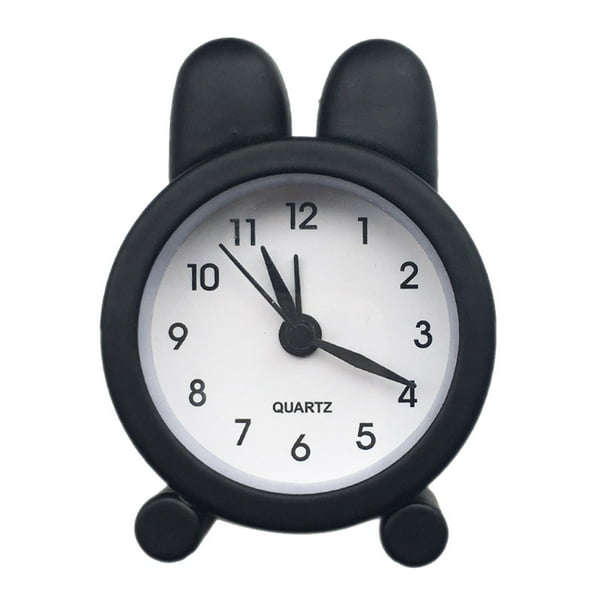 Fiudx Liquidación de ahorros de otoño Lindo mini reloj despertador pequeño de metal Reloj despertador electrónico pequeño