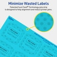 thumbnail image 5 of Avery Printable Arched Square Labels, Bright Blue, 2" x 2-3/16", 240ct, 5 of 11