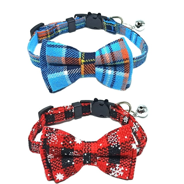 Collares navideños para perros con copos de nieve para gatos y mascotas pequeñas, medianas y grandes