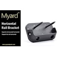 thumbnail image 3 of Myard Deck Horizontal Railing Connectors Brackets with Screws for 2X4 (Actual 1.5X3.25) Inches Pressure-Treated Wood Moulded Handrail (2 Pcs, Black), 3 of 6