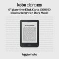 thumbnail image 3 of Kobo Clara BW - eBook reader - 16 GB - 6" E Ink Carta 1300 (1448 x 1072) - touchscreen - Bluetooth, Wi-Fi 5, 3 of 5