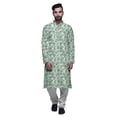 thumbnail image 1 of Atasi Kurta Pyjama de Fête pour Hommes, Col Mandarin, Ensemble Ethnique Imprimé Kurta, 1 of 5