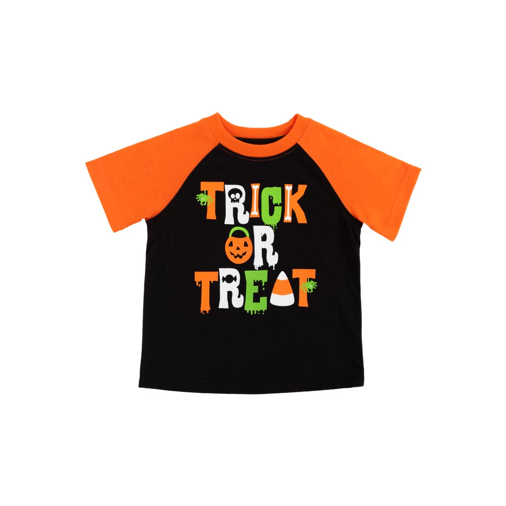 Way To Celebrate Toddler Boys' "Trick" Halloween Short Sleeve Tee