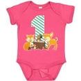 thumbnail image 3 of Inktastic One Years Old with Woodland Animals Boys or Girls Baby Bodysuit, 3 of 5