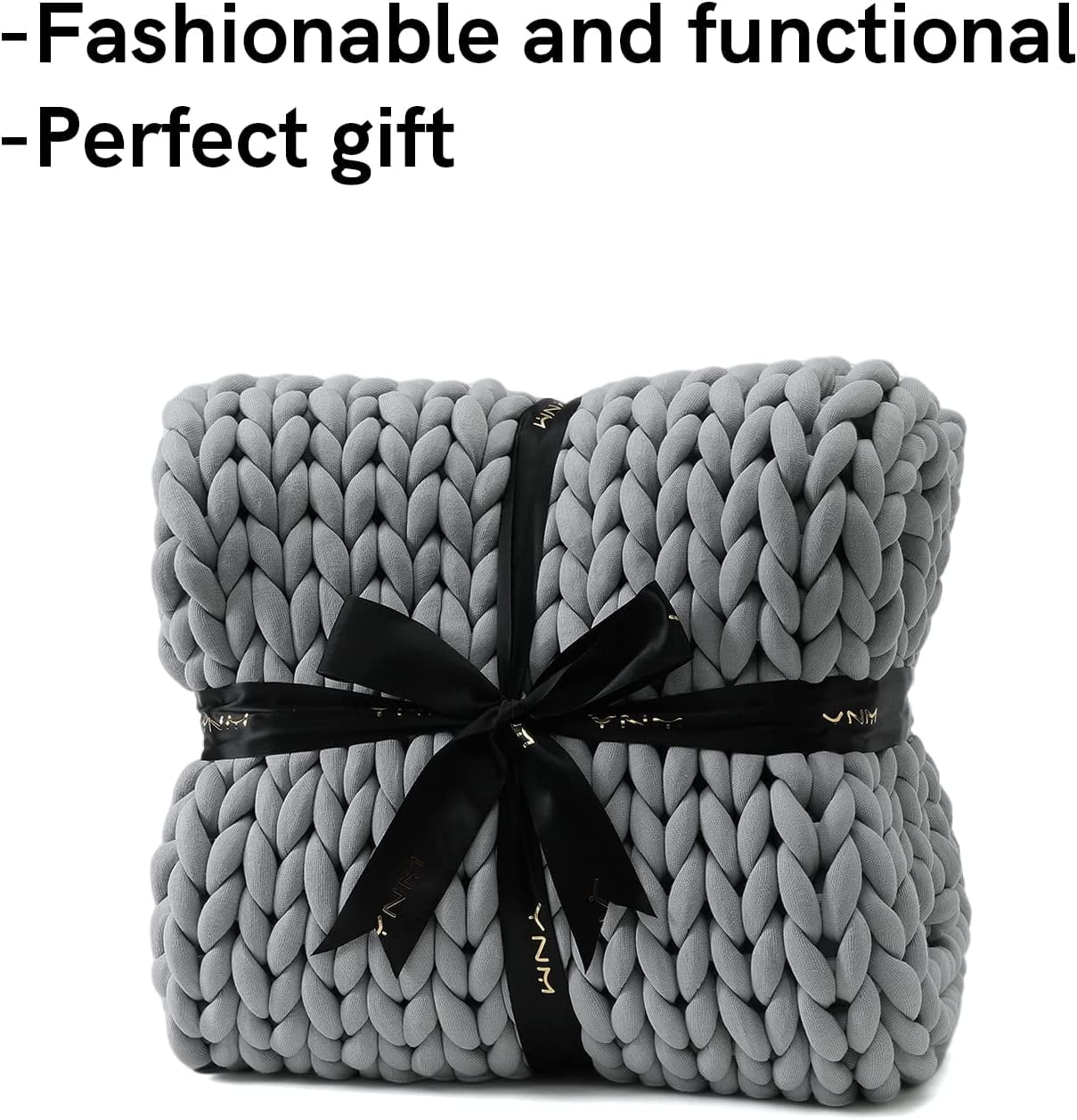 YnM Knitted Weighted Blanket