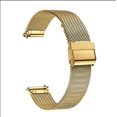 thumbnail image 1 of Correa de Malla de Reloj ZHAOCHENG Acero Inoxidable Dorado 12 a 24 mm, 1 of 5