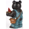 thumbnail image 4 of 16" Bear Holds Birdbath with Cardinal Outdoor Garden Statue, 4 of 6