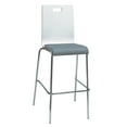 thumbnail image 1 of KFI JIVE Barstool, Williamsburg Vinyl Seat, White Back, 1 of 3