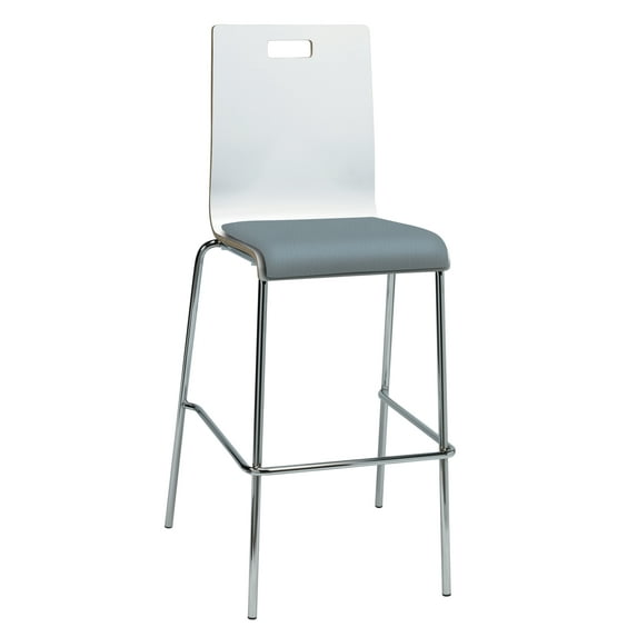 KFI JIVE Barstool, Williamsburg Vinyl Seat, White Back