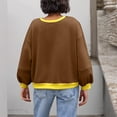thumbnail image 4 of Oversized Sweatshirt for Women Color Block Baggy Crewneck Long Sleeve Y2k Streetwear Chic Loose Pullover Tops 2025, 4 of 5