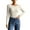 25# Beige, variant on Womens' Crewneck Long Sleeve Slim Fitted Casual Top T-Shirts Stretchy Basic Shirt Coffee M