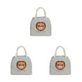thumbnail image 2 of kurtrusly Compact For Home And Office With Large Capacity Large Capacity Design Polyester Lunch Bags For Women grey 1 3Set, 2 of 6