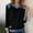 X-85Black, variant on YMNXA Womens Denim Sweatshirt Long Sleeve Lapel Patchwork Comfortable Fashion Pullover Top For Daily Wear Black L