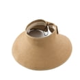 thumbnail image 2 of Eoperou Empty Top Back Split Bowknot Decor Sun Hat Sweat Absorbing Sun Protection Thin Wide Large Brim Pure Color Beach Hat Fashion Accessories, 2 of 8