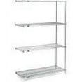 thumbnail image 5 of Nexel 4 Tier Wire Shelving Add-On Unit, Stainless Steel, 36"W x 21"D x 86"H, 5 of 5