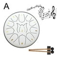 thumbnail image 5 of 6 Inch Steel Tongue Drum - 11 Tone Hand Pan with Drumsticks, Percussion Instrument, 5 of 9