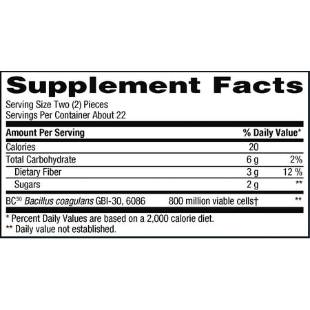 Digestive Advantage Daily Probiotic Gummies Plus Fiber, 45 Count