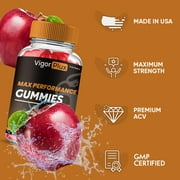 (3 عبوات) Vigor Plux Gummies للرجال ، تركيبة عالية الفعالية متقدمة ، Vigor Plus Gummies ، VigorPlux Supplement جميع الأداء الطبيعي