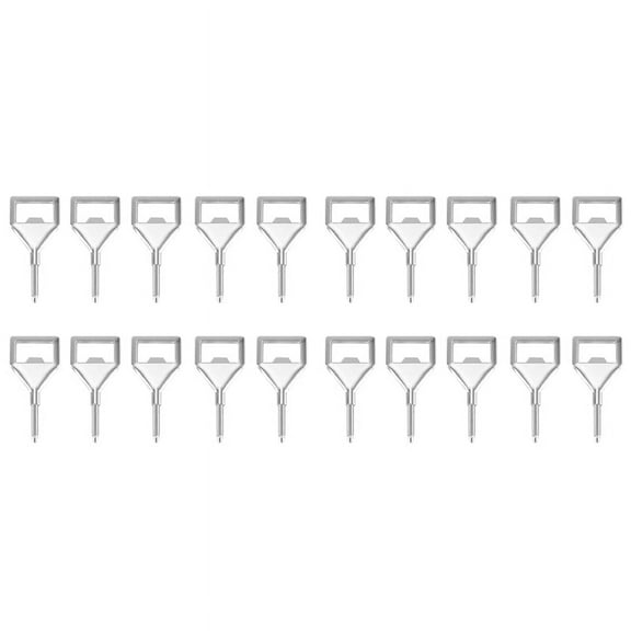 Pack of 20 Bottle Opener Blanks Metal Thread Beer Opener, Inserts Kits Beer Bottle Opener, Wooden Bottle Cap Opener