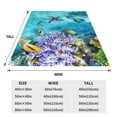 thumbnail image 3 of Vsdgher Corals and Tropical Fish Ultra-Soft Micro flannel Blanket Throw Blankets for Couch Sofa, Bed (4 sizes)-60"x50", 3 of 7