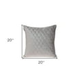 thumbnail image 4 of Taupe Tufted Velvet Quilted Throw Pillow, 4 of 10