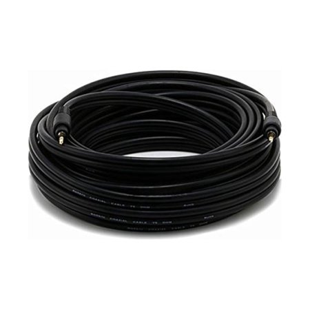 UPC: 0844660055822 | Monoprice 5582 35ft Premium 3.5mm Stereo Male to 3.5mm Stereo Male 22AWG Cable (Gold Plated) – Black