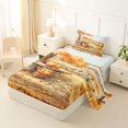 thumbnail image 2 of Manfei Thanksgiving Print Twin Sheets,Pastel Bat Pattern Bedding,3 Pieces,1 Flat Sheet,1 Fitted Sheet and 1 Pillowcase, 2 of 6