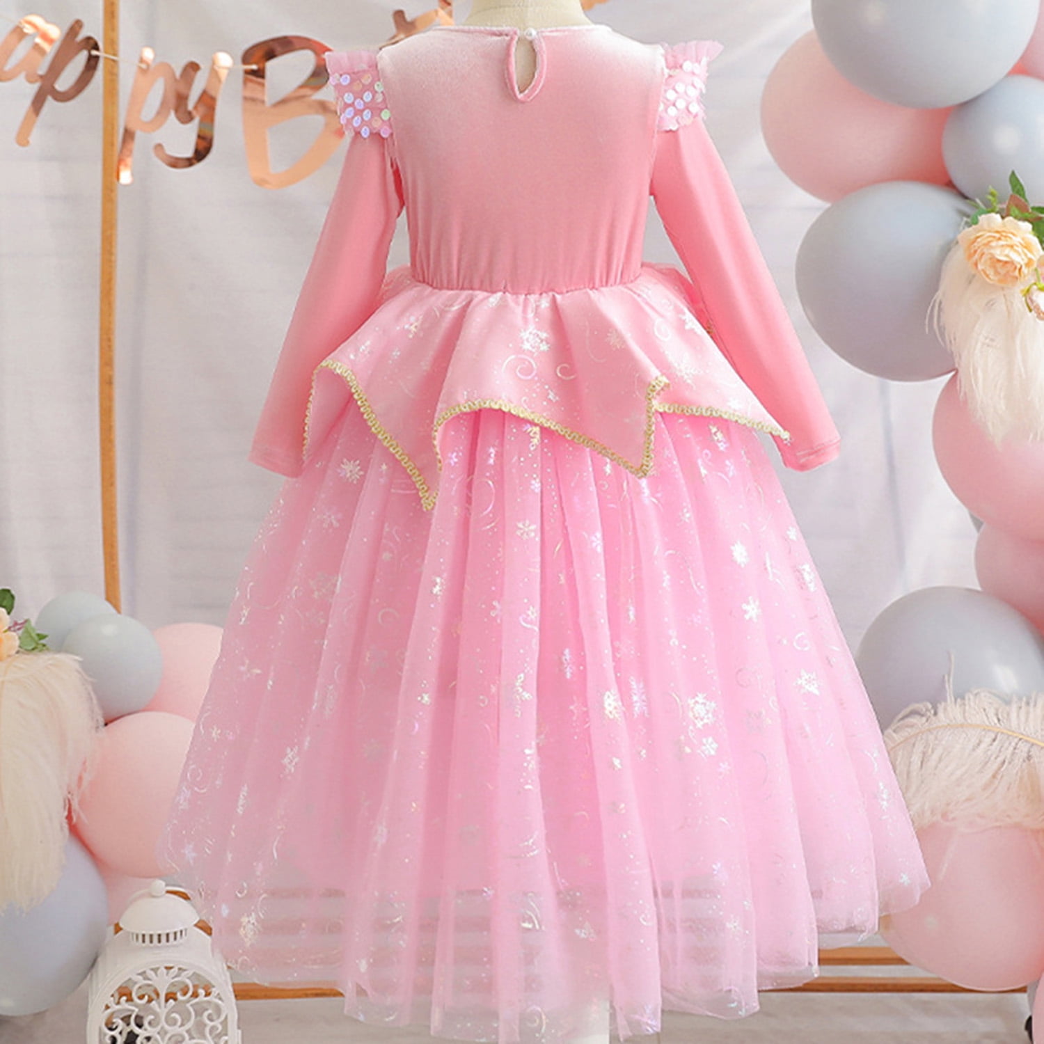 Kawell Girls Sleeping Beauty Aurora Costume Princess Costume Halloween Party Dress Up Cosplay