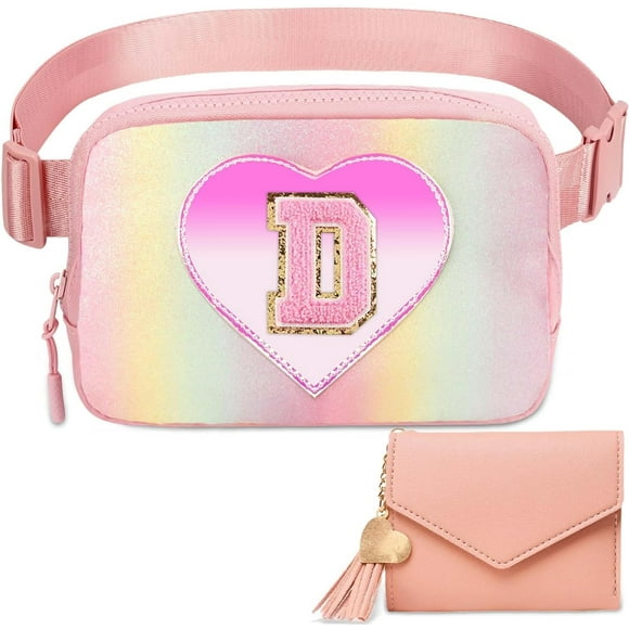 shiyou-Belt Crossbody Bag for Girls Women - girls fanny pack ages 8-12 Teen Birthday Gifts Small Waist Packs Trendy Kids Fanny Pack, Glitter Pink, D