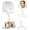 White, variant on Makeup Mirror with Lights, 1X/10X Magnifying Mirror with Light, Rechargeable Lighted Makeup Mirror with Magnification, 3-Color Lighting, Height Adjustable 360° Rotation Desk Mirror, Gift for Women