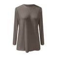 thumbnail image 4 of BILIKEYU Women's Crewneck Long Sleeve Shirts with Pockets, Womens Tops, Sweaters for Women, Fall Clothes for Women, 4 of 4