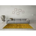 thumbnail image 3 of Ahgly Company Machine Washable Indoor Rectangle Oriental Yellow Industrial Area Rugs, 3' x 5', 3 of 4