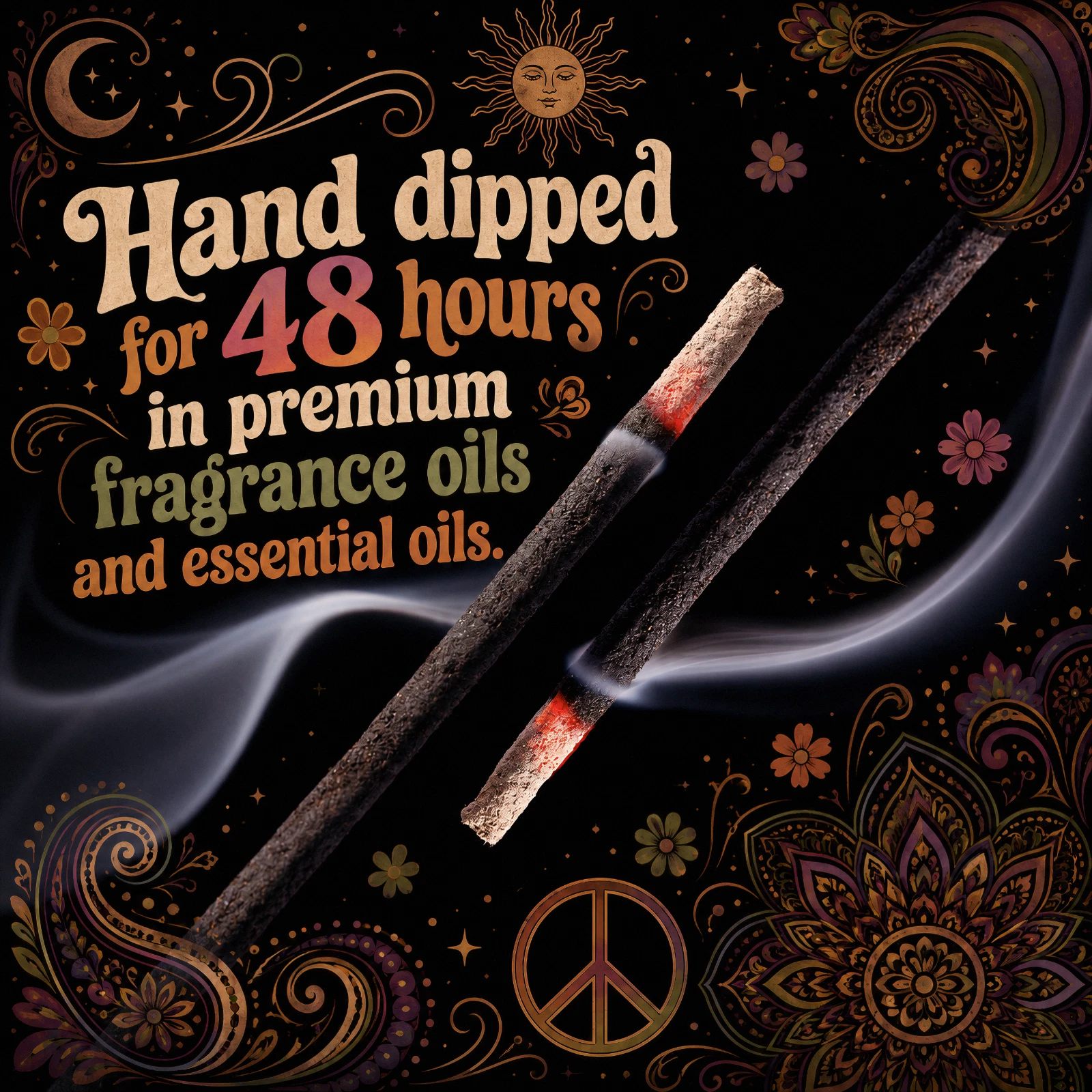 Nag Champa Incense Sticks 500 Bulk Pack 11" - Smooth and Clean Long Burn Time, 45 to 60 Minutes.