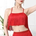 thumbnail image 1 of Top de baile con flecos y borlas Fernando rojo M, 1 of 8