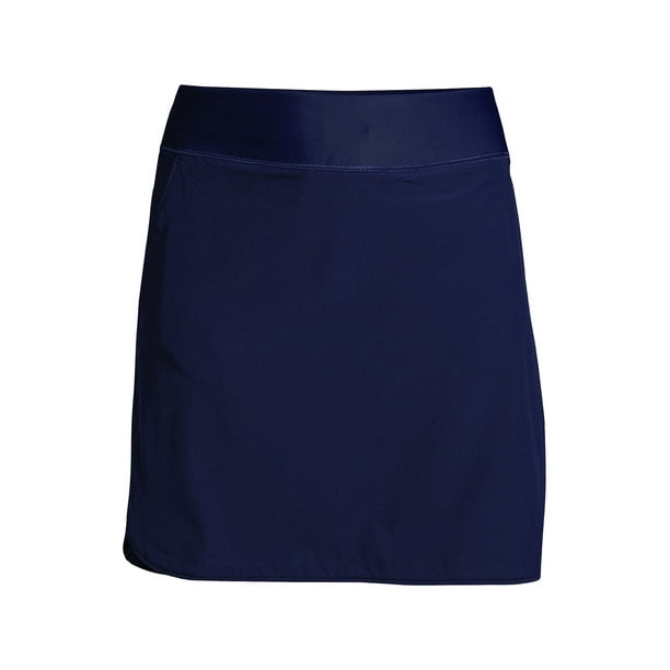 Lands' End Women's Plus Size Quick Dry Elastic Waist Active Board Skort