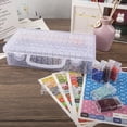 thumbnail image 3 of Caja de herramientas para pintar diamantes, almacenamiento para manualidades, 64 rejillas, 3 of 7