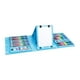 thumbnail image 5 of Juego de bolígrafos de acuarela de 176 piezas para niños, tablero de dibujo, proyectos de arte coloridos, Kits de dibujo de plantillas DIY para niños Azul Macarena Marcadores de pintura de acuarela, 5 of 8