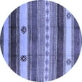 thumbnail image 1 of Ahgly Company Indoor Round Southwestern Blue Country Area Rugs, 7' Round, 1 of 4