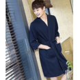 thumbnail image 2 of Albornoz tipo kimono para hombre, bata de baño sexy con absorción de agua, estilo waffle, de talla grande, para amantes del verano, 2 of 3