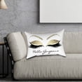 thumbnail image 2 of de Decoración del hogar Patrón de pestaas Funda de cojín de poliéster Oficina Coche Café Funda de almohada (J) LHCER Descripción de la referencia, 2 of 8