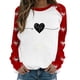 thumbnail image 1 of Gibobby Sudadera con forro polar Mujer Suéter de hombro del día de San Valentín Suéter de cuello redondo estampado femenino (Rojo, S), 1 of 3