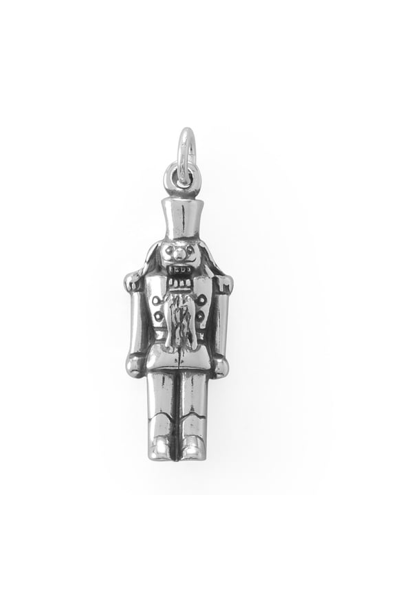 .925 Sterling Silver Cute Nutcracker Charm