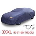 thumbnail image 1 of Blue PEVA Car Cover All Weather Breathable Rain Snow Sun Heat Resistant 3XXL:For Sedan 195"-209", 1 of 11