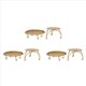 thumbnail image 1 of Candelabro Candelabros Dorados Juego de 6 Placa Decorativa de Pilar de Hierro Hecho una Mano Pieza Central de Candelabro Fit LED y Velas de Pedestal Soporte de Vela, 1 of 5