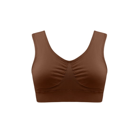 Pimelu Sports Bras for Women Bras for Women Plus Size Comfort Stretchy Push up Bralettes Underwear Ladies Girls Yoga Workout Seamless Compression Bras