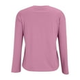 thumbnail image 6 of HLKJKLS Long Sleeve Shirts For Women Crew Neck Long Sleeve Classic Fit T Shirt Soft Nylon Spandex Breathable Casual Pink M-4Xl, 6 of 9